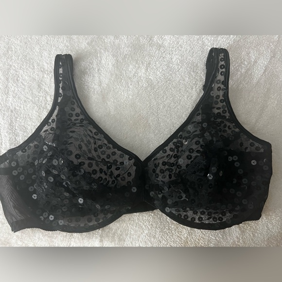 Victoria's Secret Black Sequin Embellished Bra - Picture 8 of 16